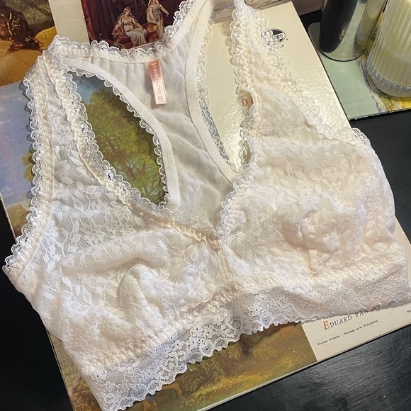 THIRDLOVE Everyday Lace Racerback Bralette in White S - Picture 5 of 5
